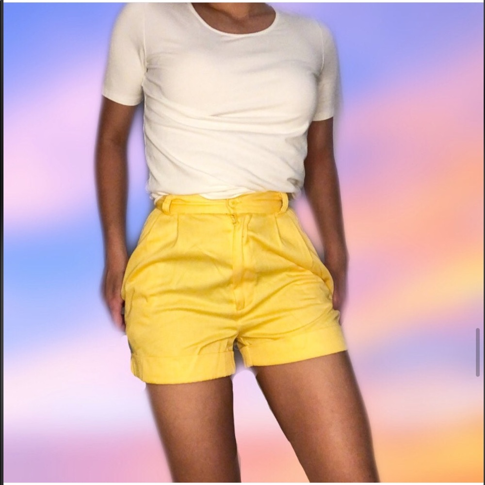 Vintage Yellow Shorts